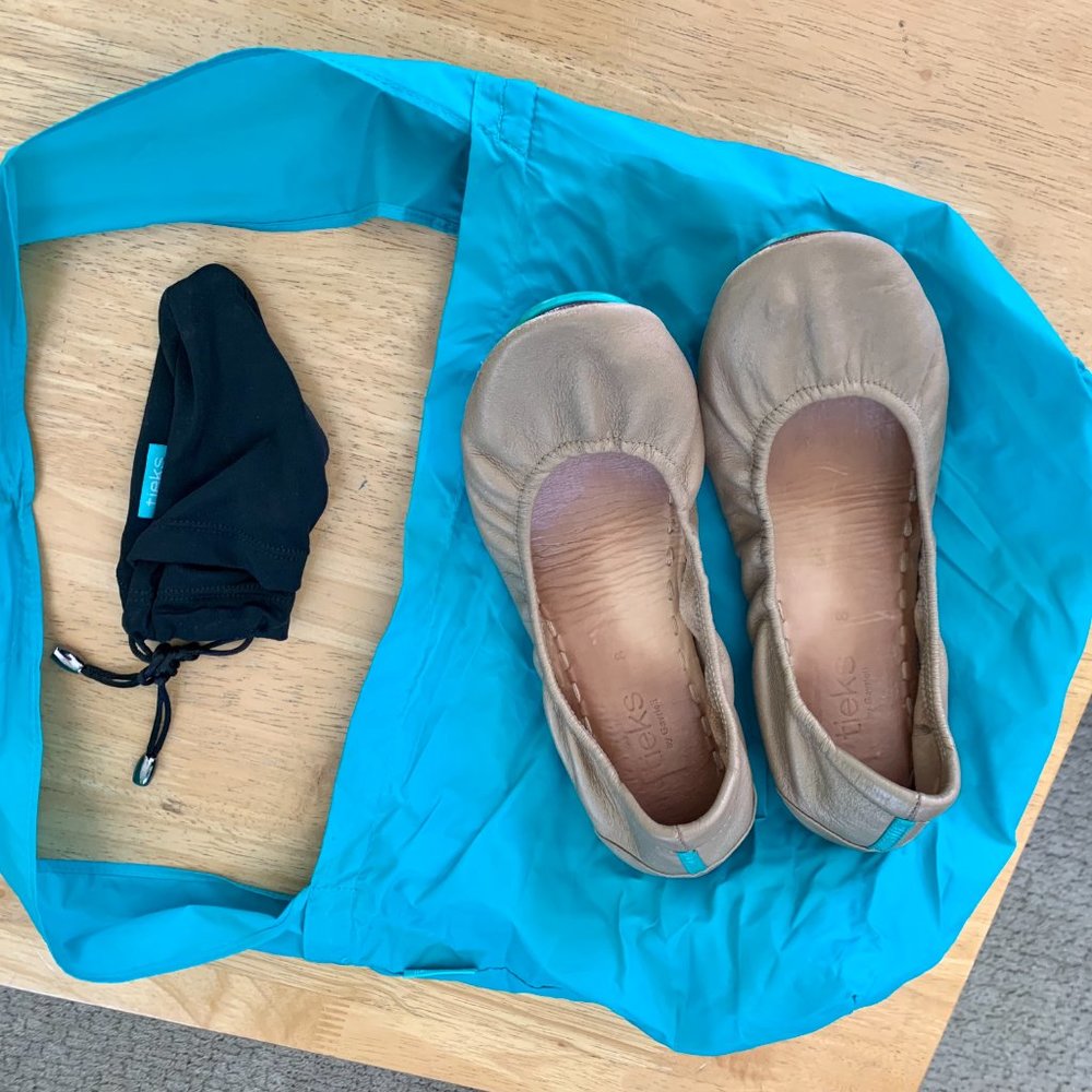 Tieks Metallic Gold Flats